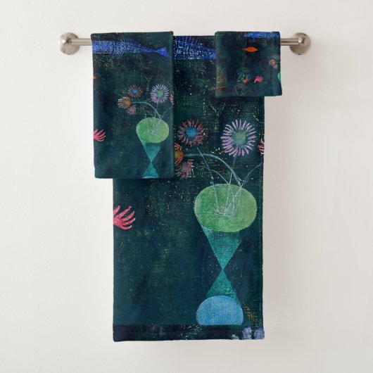 Paul Klee Fish Magic Abstract schilderen Grafisch  Bad Handdoek (Insitu)