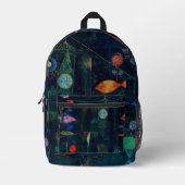 Paul Klee Fish Magic Abstract schilderen Grafisch Bedrukte Rugzak (Voorkant)