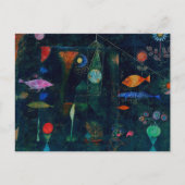 Paul Klee Fish Magic Abstract schilderen Grafisch Briefkaart (Voorkant)