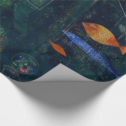 Paul Klee Fish Magic Abstract schilderen Grafisch  Cadeaupapier (Hoek)