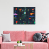 Paul Klee Fish Magic Abstract schilderen Grafisch  Canvas Afdruk (Insitu (Woonkamer))
