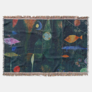 Paul Klee Fish Magic Abstract schilderen Grafisch  Deken