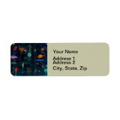 Paul Klee Fish Magic Abstract schilderen Grafisch  Etiket (Voorkant)