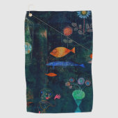 Paul Klee Fish Magic Abstract schilderen Grafisch  Golfhanddoek (Voorkant)