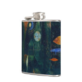 Paul Klee Fish Magic Abstract schilderen Grafisch  Heupfles (Links)