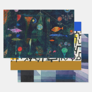 Paul Klee Fish Magic Abstract schilderen Grafisch  Inpakpapier Vel