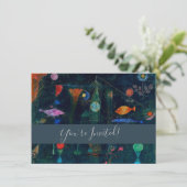 Paul Klee Fish Magic Abstract schilderen Grafisch Kaart (Staand voorkant)