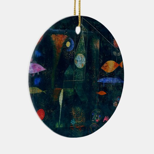 Paul Klee Fish Magic Abstract schilderen Grafisch Keramisch Ornament (Rechts)