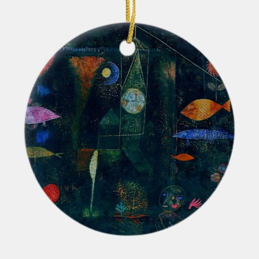 Paul Klee Fish Magic Abstract schilderen Grafisch Keramisch Ornament (Voorkant)