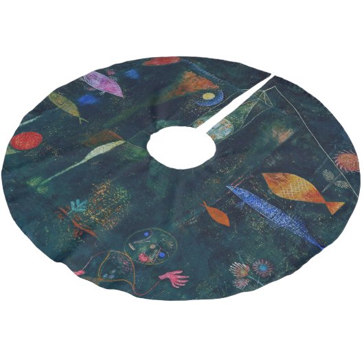 Paul Klee Fish Magic Abstract schilderen Grafisch Kerstboom Rok (Gekanteld)