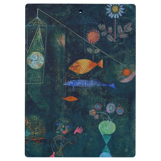 Paul Klee Fish Magic Abstract schilderen Grafisch  Klembord (Achterkant)