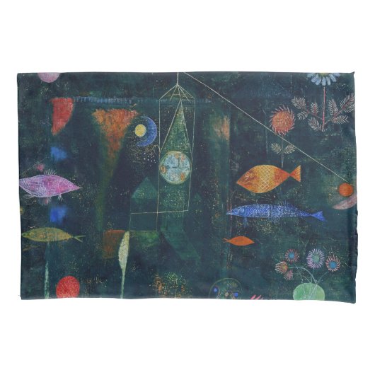 Paul Klee Fish Magic Abstract schilderen Grafisch  Kussensloop (Voorkant)