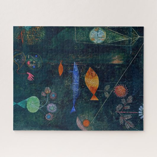 Paul Klee Fish Magic Abstract schilderen Grafisch  Legpuzzel (Horizontaal)