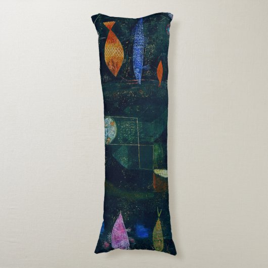 Paul Klee Fish Magic Abstract schilderen Grafisch  Lichaamskussen (Voorkant Verticaal)