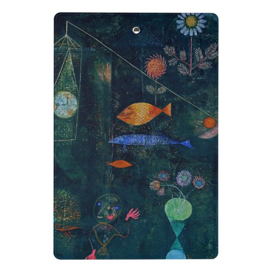Paul Klee Fish Magic Abstract schilderen Grafisch  Mini Klembord (Achterkant)