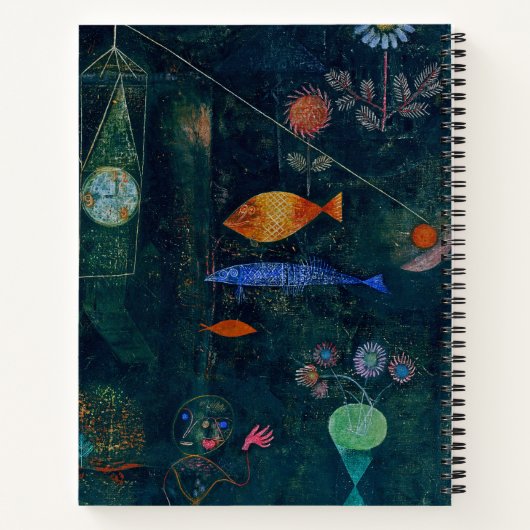 Paul Klee Fish Magic Abstract schilderen Grafisch Notitieboek (Achterkant)