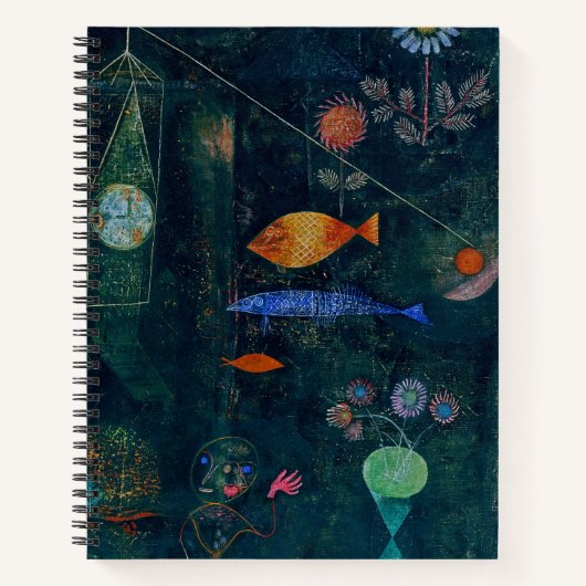 Paul Klee Fish Magic Abstract schilderen Grafisch Notitieboek (Voorkant)