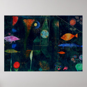Paul Klee Fish Magic Abstract schilderen Grafisch  Poster