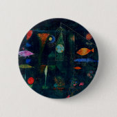 Paul Klee Fish Magic Abstract schilderen Grafisch Ronde Button 5,7 Cm (Voorkant)