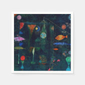 Paul Klee Fish Magic Abstract schilderen Grafisch Servet (Voorkant)
