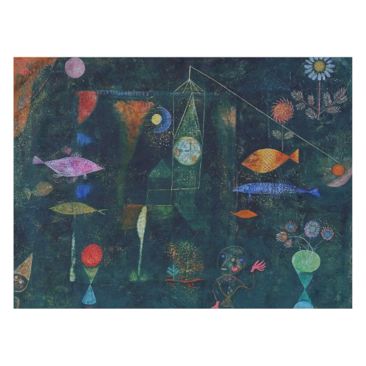 Paul Klee Fish Magic Abstract schilderen Grafisch Tafelkleed (Voorkant (Horizontaal))