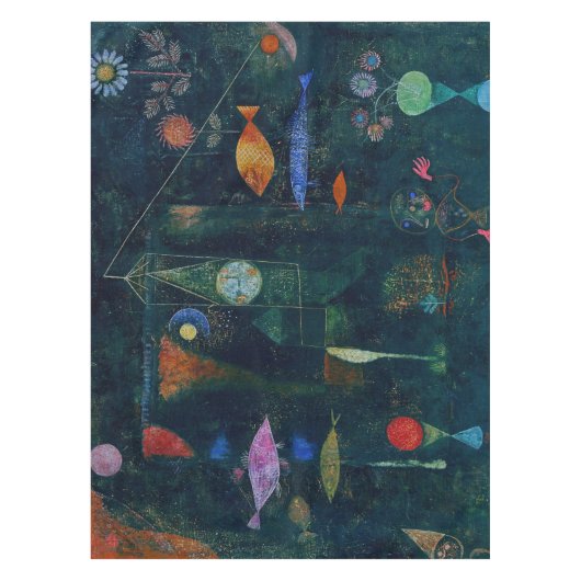 Paul Klee Fish Magic Abstract schilderen Grafisch  Tafelkleed (Voorkant)