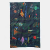 Paul Klee Fish Magic Abstract schilderen Grafisch Theedoek (Verticaal)