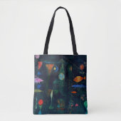 Paul Klee Fish Magic Abstract schilderen Grafisch Tote Bag (Voorkant)