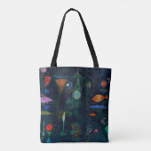 Paul Klee Fish Magic Abstract schilderen Grafisch  Tote Bag (Achterkant)