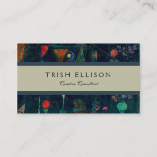 Paul Klee Fish Magic Abstract schilderen Grafisch Visitekaartje