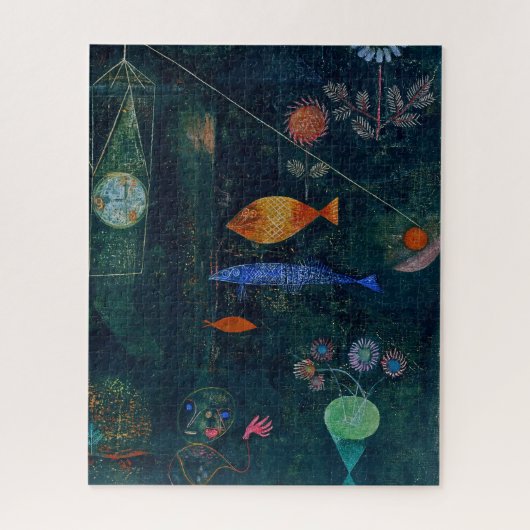 Paul Klee Fish Magic Abstracte Schilderij Grafisch Legpuzzel (Verticaal)