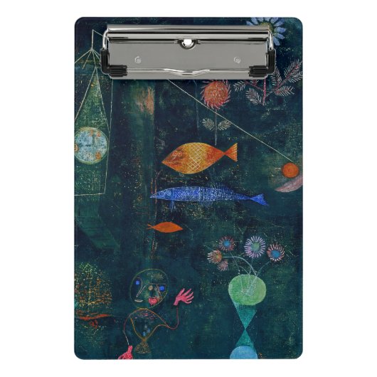 Paul Klee Fish Magic Abstracte Schilderij Grafisch Mini Klembord (Voorkant)