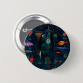 Paul Klee Fish Magic Abstracte Schilderij Grafisch Ronde Button 5,7 Cm (Voorkant /achterkant)