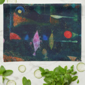Paul Klee Fish Magic Abstracte Schilderij Grafisch Theedoek (Gevouwen)