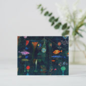 Paul Klee Fish Magic Abstracte Schilderkunst Grafi Briefkaart (Staand voorkant)