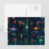 Paul Klee Fish Magic Abstracte Schilderkunst Grafi Briefkaart (Voorkant / Achterkant)