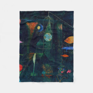 Paul Klee Fish Magic Abstracte Schilderkunst Grafi Fleece Deken