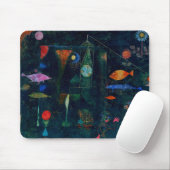 Paul Klee Fish Magic Abstracte Schilderkunst Grafi Muismat (Met muis)