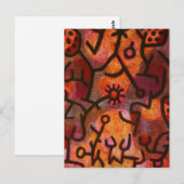 Paul Klee Flora di Roccia Briefkaart (Voorkant / Achterkant)