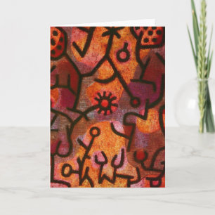 Paul Klee Flora di Roccia Wenskaart Kaart