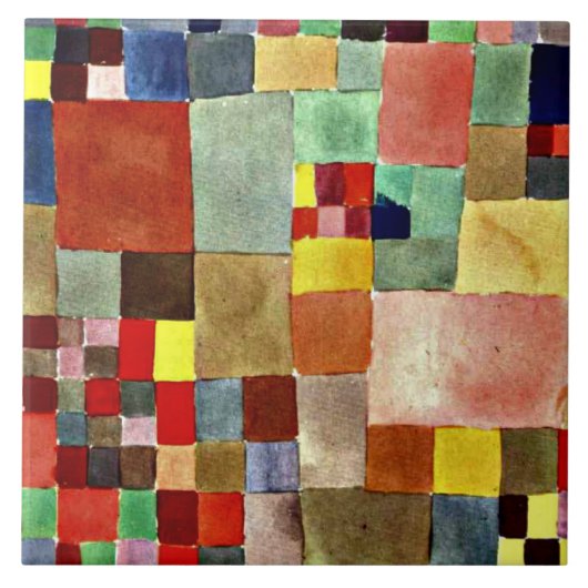 Paul Klee - Flora op zand Tegeltje (Voorkant)