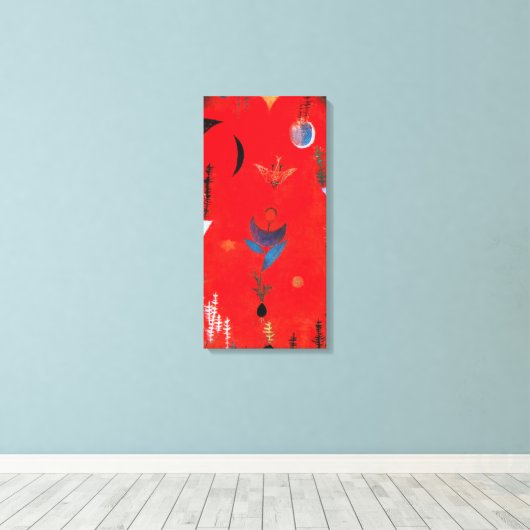 Paul Klee Flower Myth Canvas Wrap (Insitu (Houten vloer))