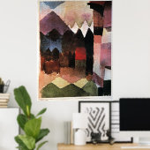 Paul Klee - Föhn in de tuin van Marc Poster (Thuiskantoor)