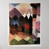 Paul Klee - Föhn in de tuin van Marc Poster (Voorkant)