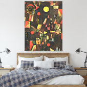 Paul Klee - Full Moon, beroemd schilderij, Canvas Afdruk (Insitu (Slaapkamer))