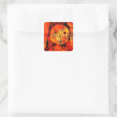 Paul Klee - Gaas, abstracte kunst, Vierkante Sticker (Tas)
