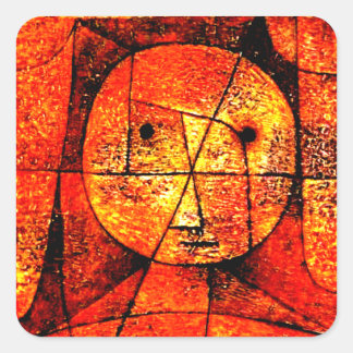 Paul Klee - Gaas, abstracte kunst, Vierkante Sticker