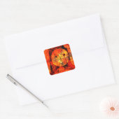 Paul Klee - Gaas, abstracte kunst, Vierkante Sticker (Envelop)