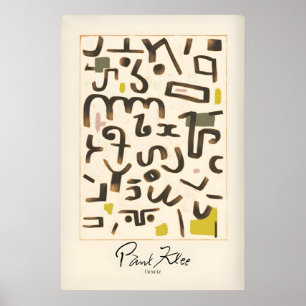 Paul Klee Gesetz Abstracte Symbolen Moderne Kunstp Poster