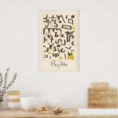 Paul Klee Gesetz Abstracte Symbolen Moderne Kunstp Poster (Keuken)